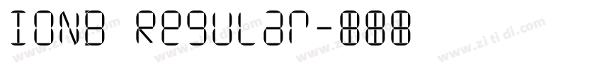 IONB Regular字体转换